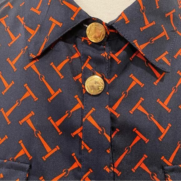 Elizabeth McKay 6 Dress Silk Fall Dress Long Sleeve 6 Classic Equestrian Preppy - Picture 17 of 17